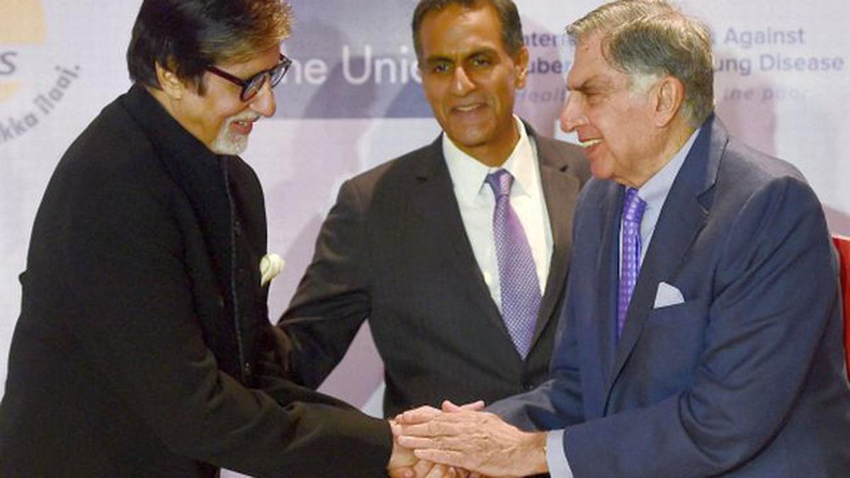 Big B, Ratan Tata Join Hands For TB- Free India - The Hindu